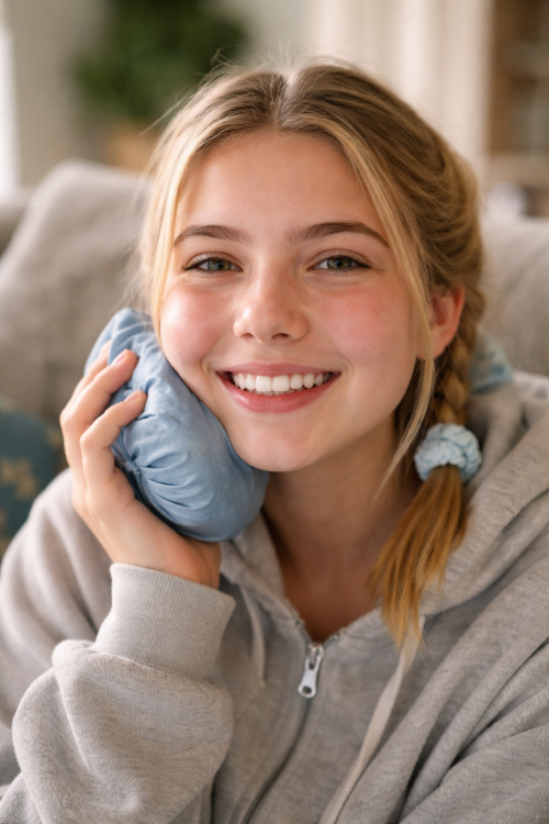 Happy Teenager who had wisdom teeth removed at Tribute Family Dentistry