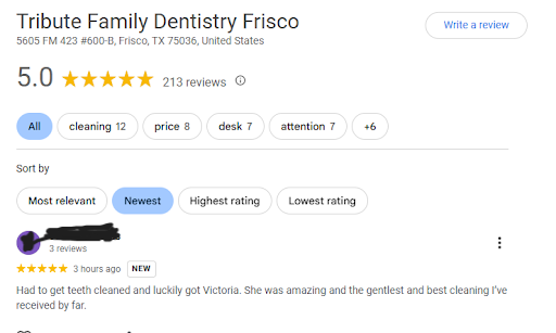 Victoria's happy patient testimonial